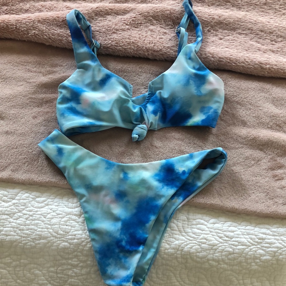 Blue bikini